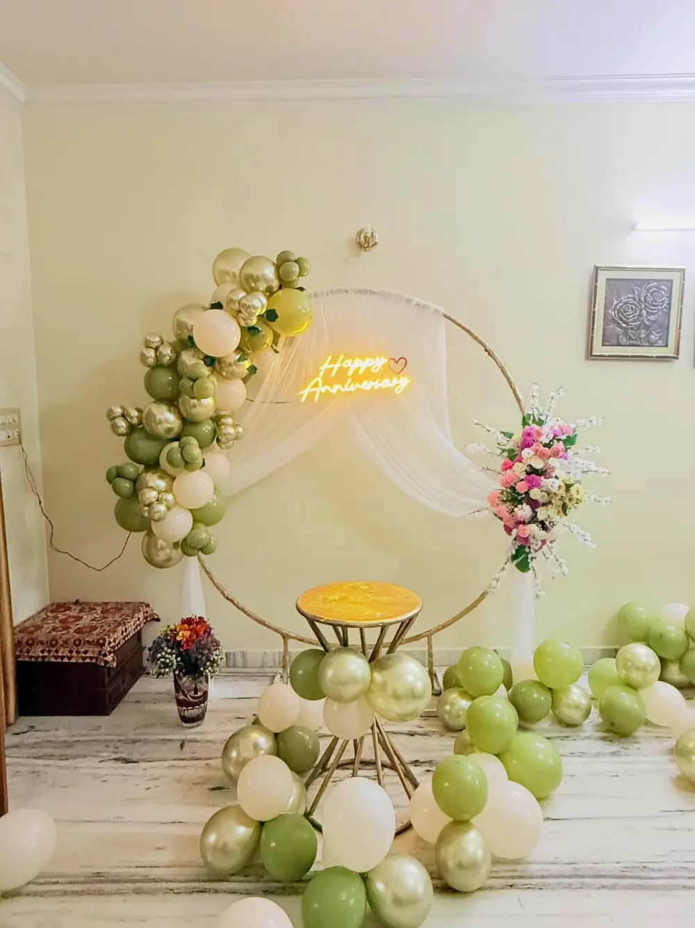 Romantic Anniversary Canopy Decor